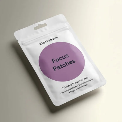 لصقات التركيز الذكية - ٨ ساعات إنتاجية بدون كافيين