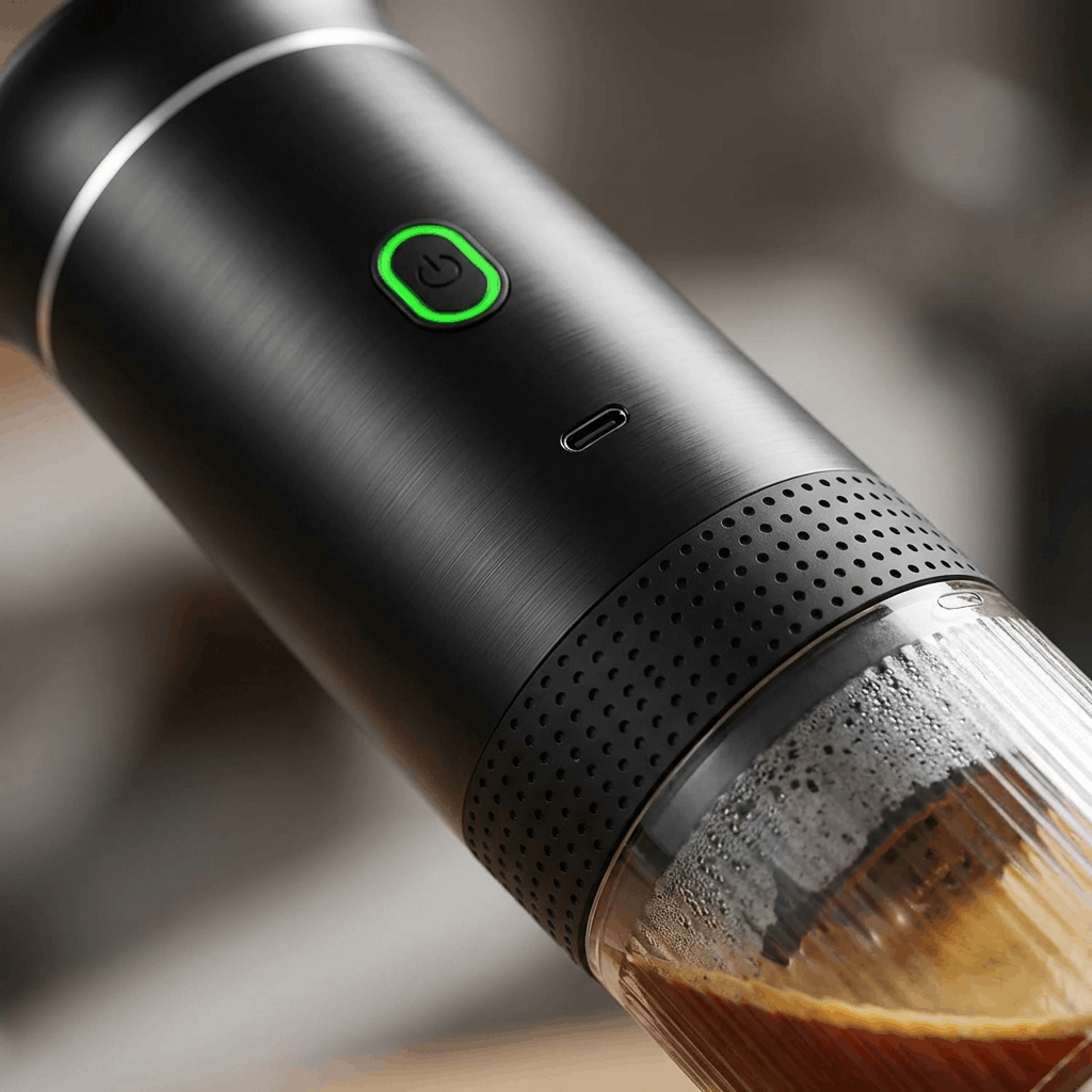 ماكينة إسبريسو محمولة ذاتية التسخين 3 في 1 | قهوتك معك وين ما رحت