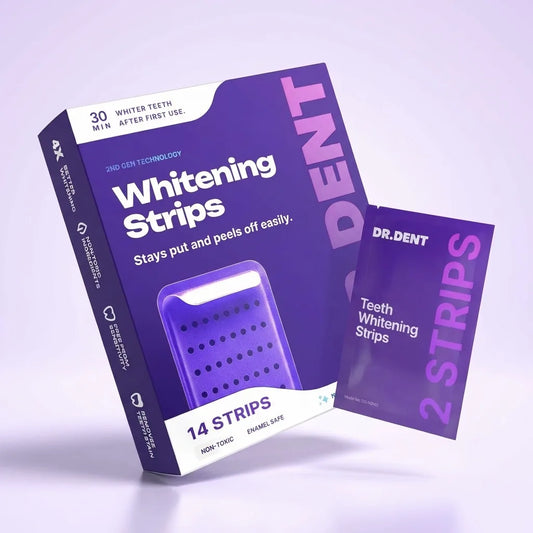 لصقات دكتور دنت البنفسجية - ابتسامة بيضاء بدون حساسية في ٧ أيام